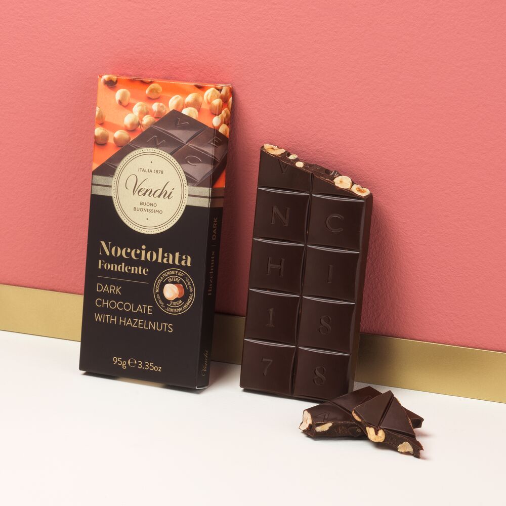 60% Dark Chocolate Hazelnut Bar 3.35 oz