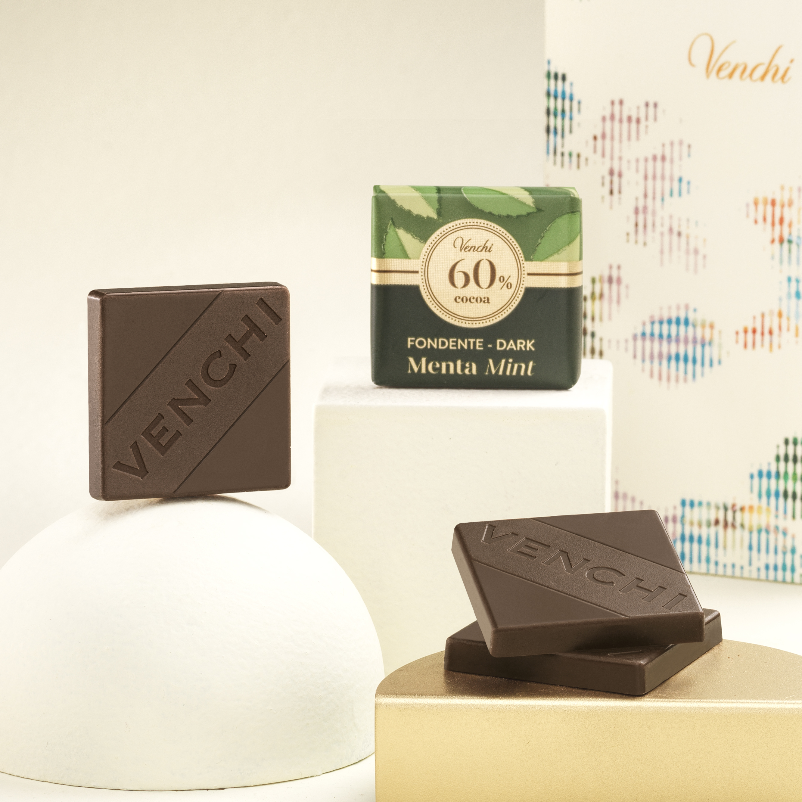 Mint & Dark Chocolate Square 15 pcs