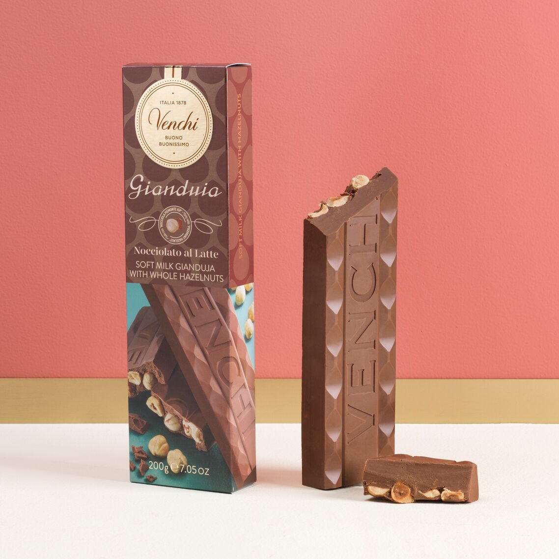 Milk Gianduia with Hazelnuts Soft Bar 7.05 oz
